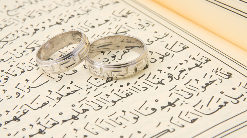 Muslim wedding rings