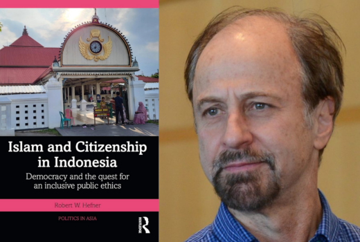 Image of Robert Hefner and book cover of Islam and Citizenship in Indonesia