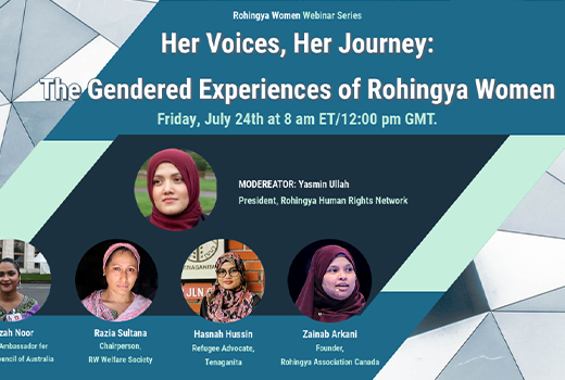 Her Voices, Her Journey event poster