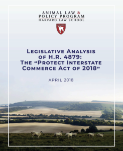 Front cover of the legislative analysis of H.R. 4879 report